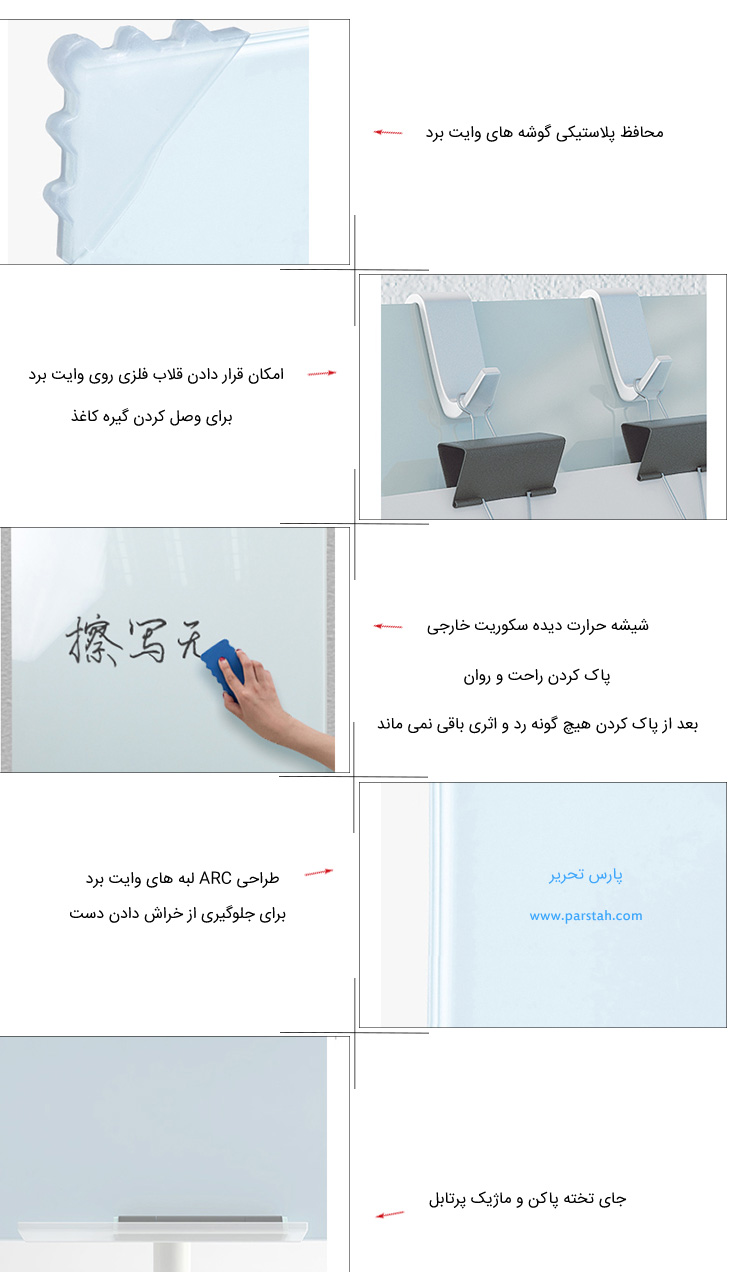 قیمت تخته وایت برد شیشه ای